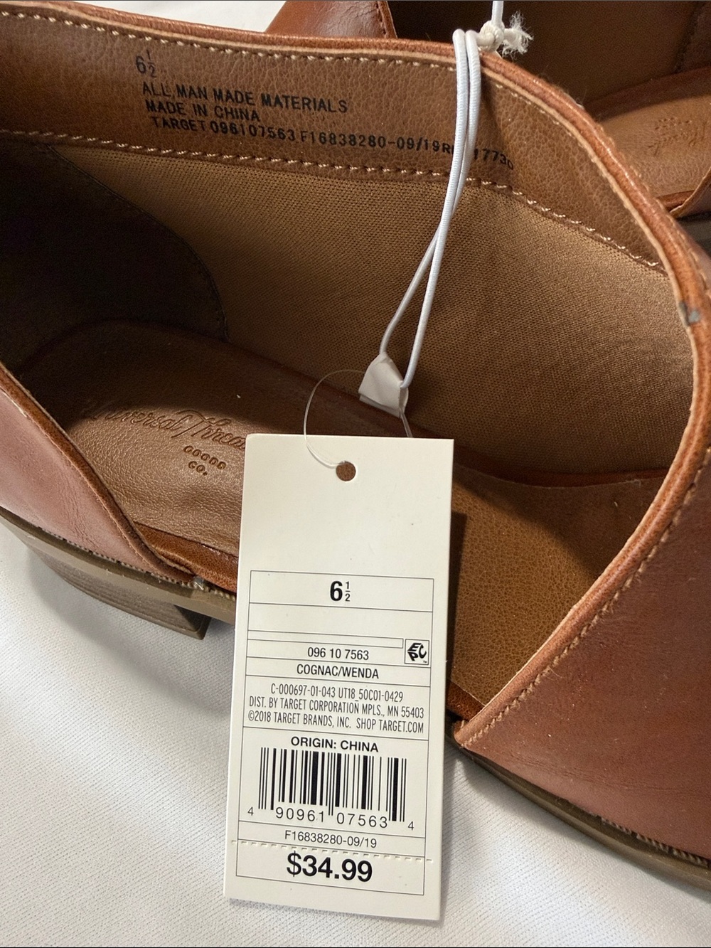 NEW Universal Thread Tan Leather-Look Slip-On Booties - Picture 5 of 15